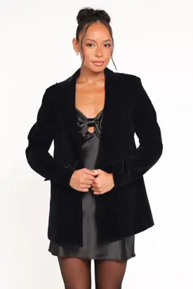 Clive Velvet Blazer - Navy from Petal & Pup
