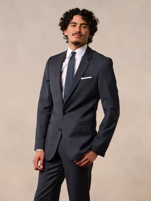 Charcoal Suit Jacket from The Black Tux