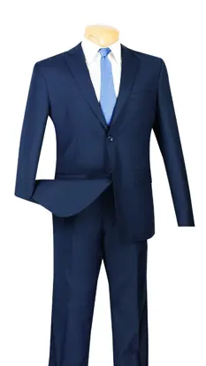 Men's Ultra Slim Fit suit 2 Piece-color Navy from Suit Studio