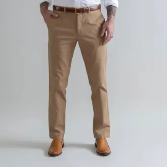 The Dark Khaki Richmond Chino Custom Pant from Ledbury