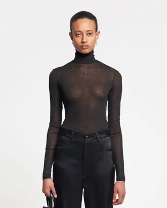 Harri - Turtleneck top - Black from Nanushka