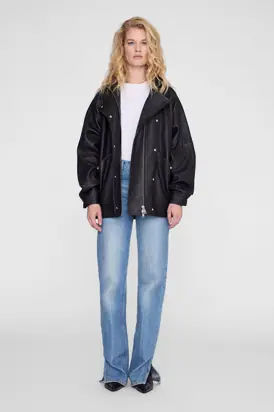 Sandy Jacket - Black Leather from ANINE BING
