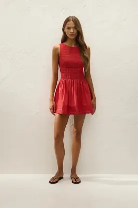 Carolina Mini Dress Red from Faithfull