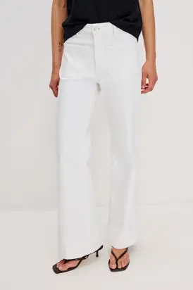 ALAMITOS FLARED TROUSER - SALT WHITE from Rails