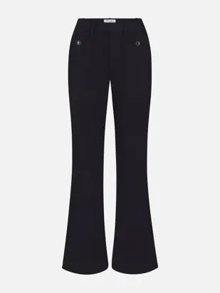 The Flare Trouser Shrunken Pocket -- Navy from FRAME