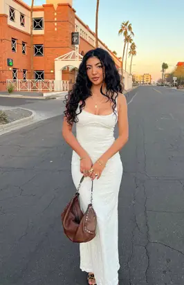 Elora White Lace Maxi Dress from Beginning Boutique