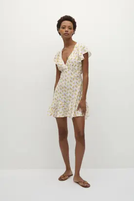 Alba Mini Dress Hazy Rose Canary - Final Sale from Faithfull