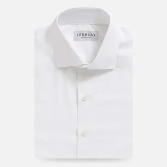 The White Journey Flex Performance with French Placket Custom Shirt from Ledbury