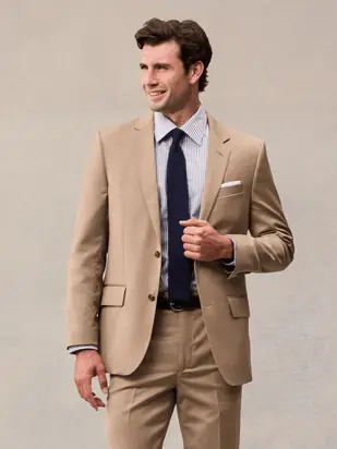 Camel Brown Suit Jacket from The Black Tux