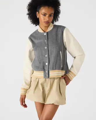 ROONEY JACKET HEATHER GREY from Steve Madden