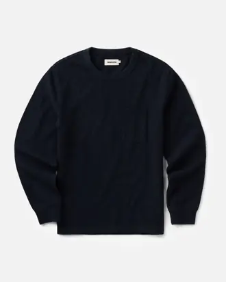 The Long Sleeve Shop Tee in Navy Twist from Taylor Stitch