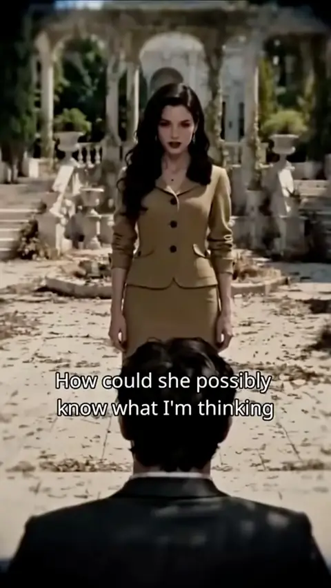 Mustard button-front jacket and pencil skirt suit, in Nobody Knew I Could Read Minds