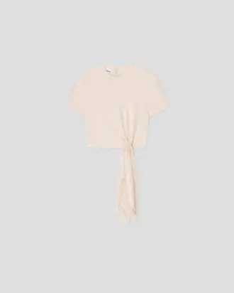 Mariel - Baby tee - Ivory from Nanushka