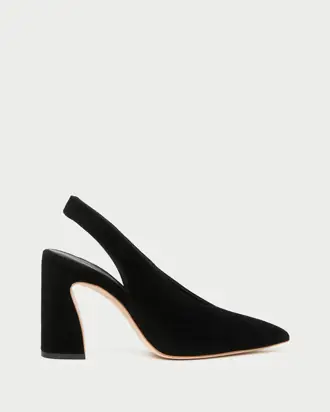Katerina Black Suede Slingback Pump from Loeffler Randall