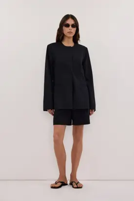 SIAN INK PINSTRIPE RELAXED BLAZER from Dissh