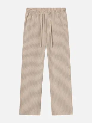 Pyjama Pants -- Beige Stripe from FRAME