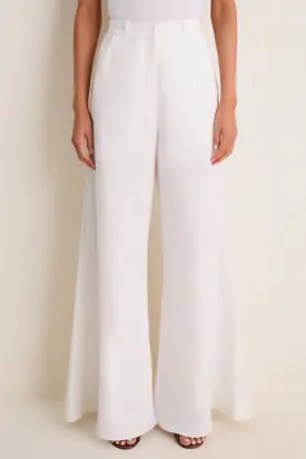 White Timeless Wide Leg Pants from Tuckernuck