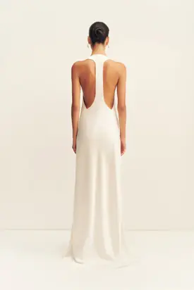 SAVANNA RACER BACK GOWN - IVORY from Shona Joy