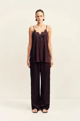 SIMONA LACE CAMI - ESPRESSO from Shona Joy