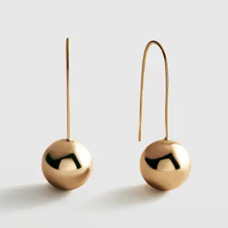 Gold Pisa Drop Earrings from BaubleBar