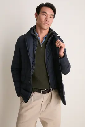 Navy Quilted Blazer with Windguard from Tuckernuck