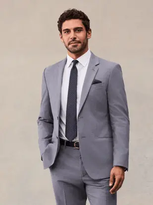 Essential Suit Jacket in Slate Grey from The Black Tux