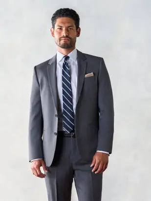 Grey Suit Jacket from The Black Tux