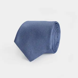 The Light Blue Barone Silk Tie from Ledbury