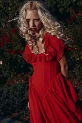 The Revolt Red Cupid Dress from Selkie